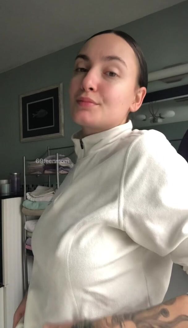 cozy reveal in my sweater