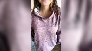 Would you let me borrow your hoodie if I sent you videos of my titty drop like this?