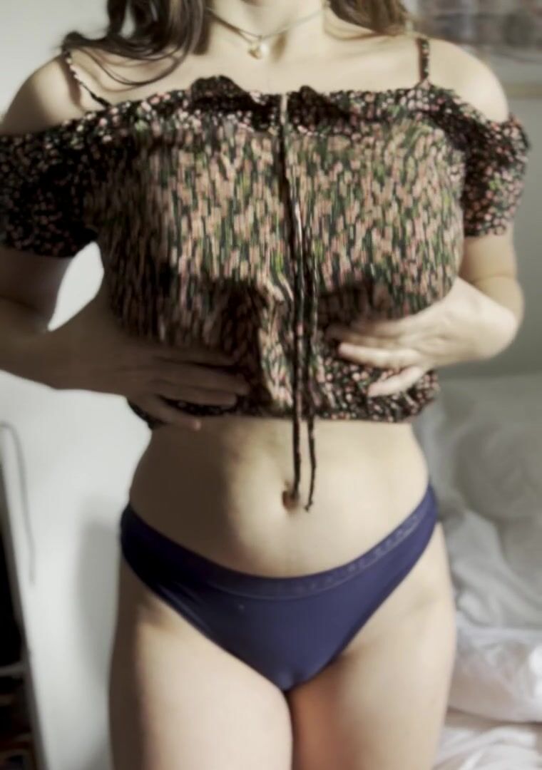Could you tell if I was wearing a bra or not?