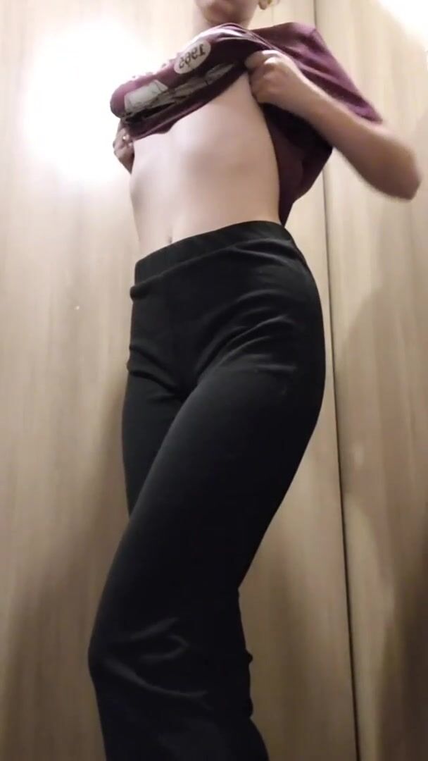 Got horny at the mall so here's my tits in the dressing room