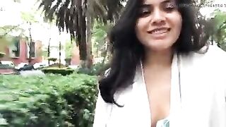 Hot indian beauty Reveal in public place