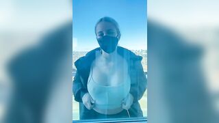 Titty Drop: He locked me out on the balcony until I did a titty drop! ???? #3