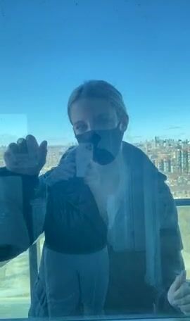 He locked me out on the balcony until I did a titty drop! ????