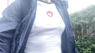 Itty bitty titty reveal