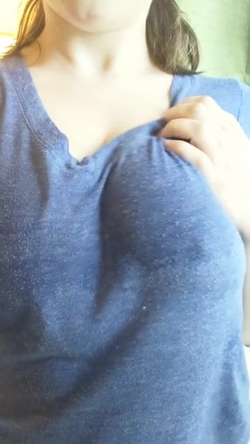 Got caught out in the rain. Think my neighbors could tell I wasn't wearing a bra??