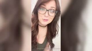 Busty bespectacled teen drops truth by revealing they are REAL!