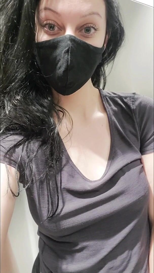 NSFW. A little reveal in the airport bathroom...