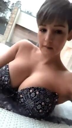 Slow one tit reveal