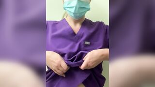 Titty Drop: How about a titty drop in scrubs? #2