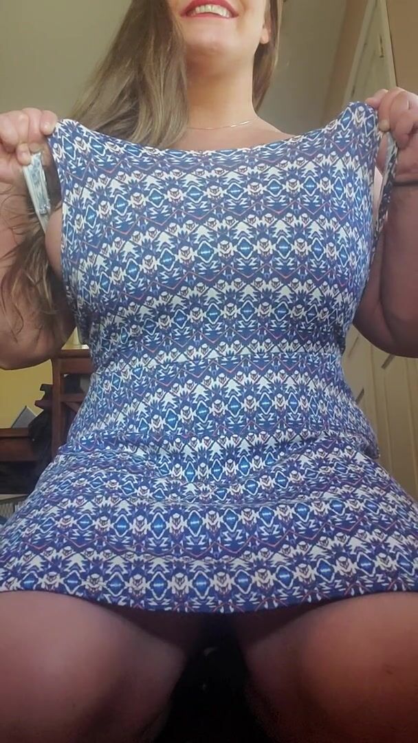 I love flashing my big twins but playing with them adds to the fun