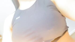 Titty Drop: Do you like what's hiding under my tight sports bra? #3