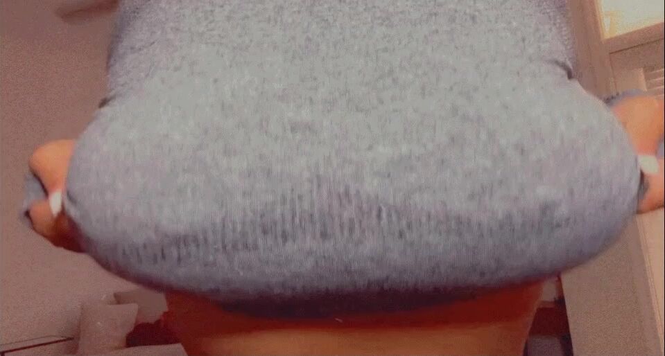 Quick Titty Drop before the gym!