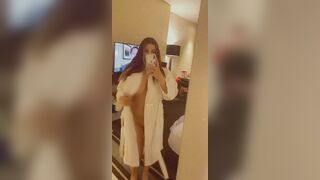 Titty Drop: Check out what I got underneath my bathrobe #4