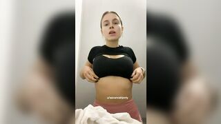 Titty Drop: A quick drop for you in the changing room #4