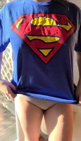 Super girl and a big drop