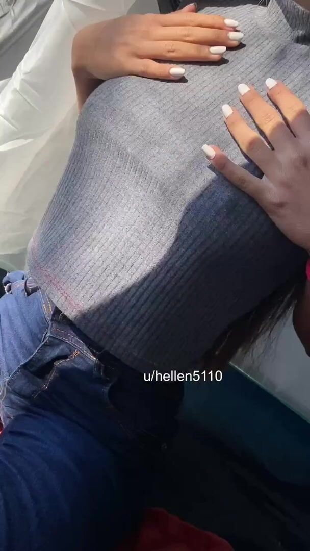 Sunlight on my boobs while I reveal them for you