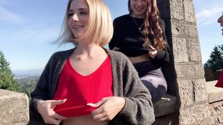 Titty Drop: Three beautiful reveals out side #3