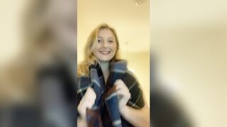 Titty Drop: Giving up the warm scarf for a reveal ???? #3