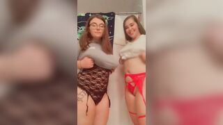 Titty Drop: Double the titty  with two hot bisexuals. You in? #2