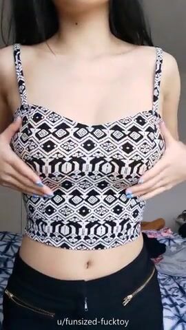 This top is camouflage for my boobs - you can only see how big they are when I take it off!