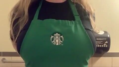 This titty drop is endorsed by starbucks