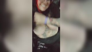 Titty Drop: have to keep things sexy and fun while pumping gas????✨  i bet the guy next to me enjoyed every second of this lol #3