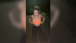 Titty Drop: Having fun dropping & bouncing my tithes at night! - u like those late night drops too? #3