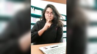 Indian College Girl Titty Drop in the library????