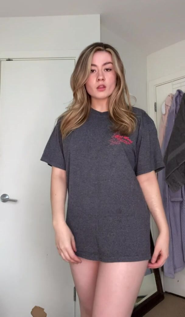 Do I look better in or out of this t-shirt?