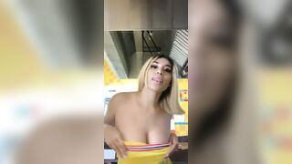 almost got caught flashing at work ????