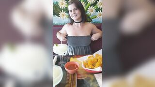 Titty Drop: Want some dessert before dinner?? 38yo flash #2