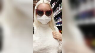 Titty Drop: [Flash]ing you at the art store #2