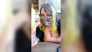 Titty Drop: I almost got caught filming this titty  at Burger King lol #4