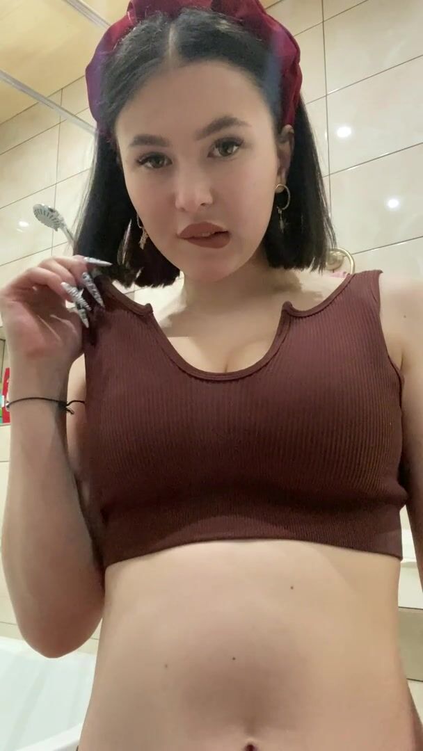... I like to lick my lips while slapping my boobs