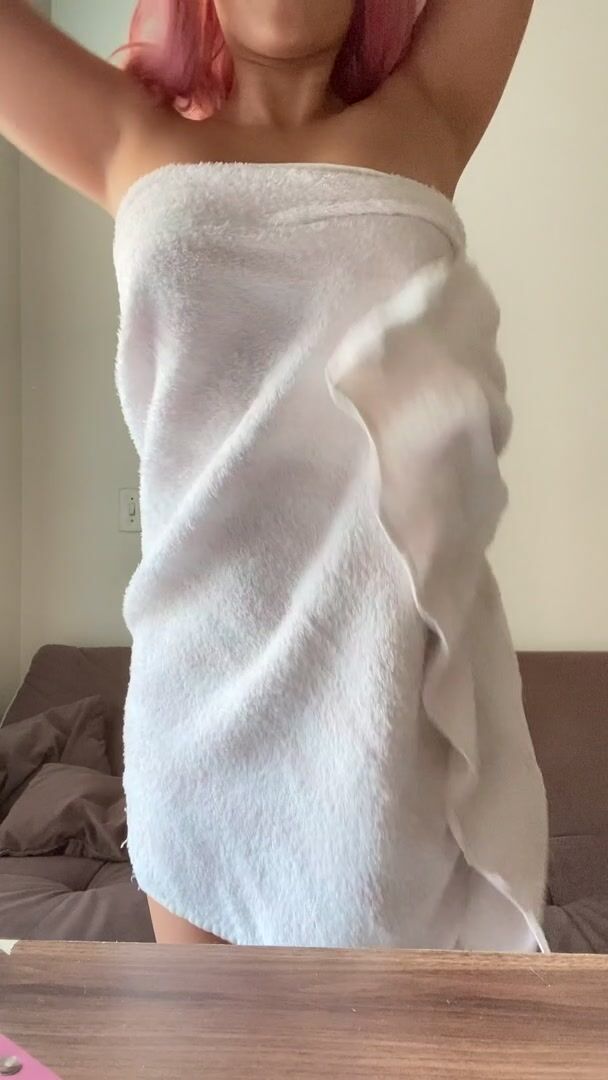 My towel didn't cooperate with my reveal