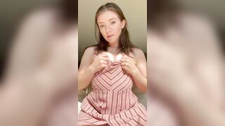 My tits are just big enough to tell how perky they are ☺️