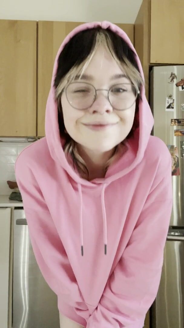 Reveal underneath my pink hoodie