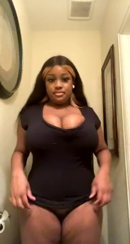 Lovely ebony boobs