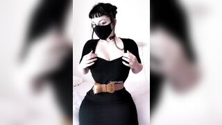 Titty Drop: revealing my goth milkers #3