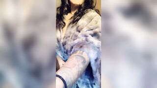 Revealing what I have been hiding under my robe!!