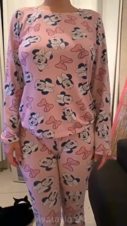 I bet you weren't expecting titties so big from pyjamas this cute