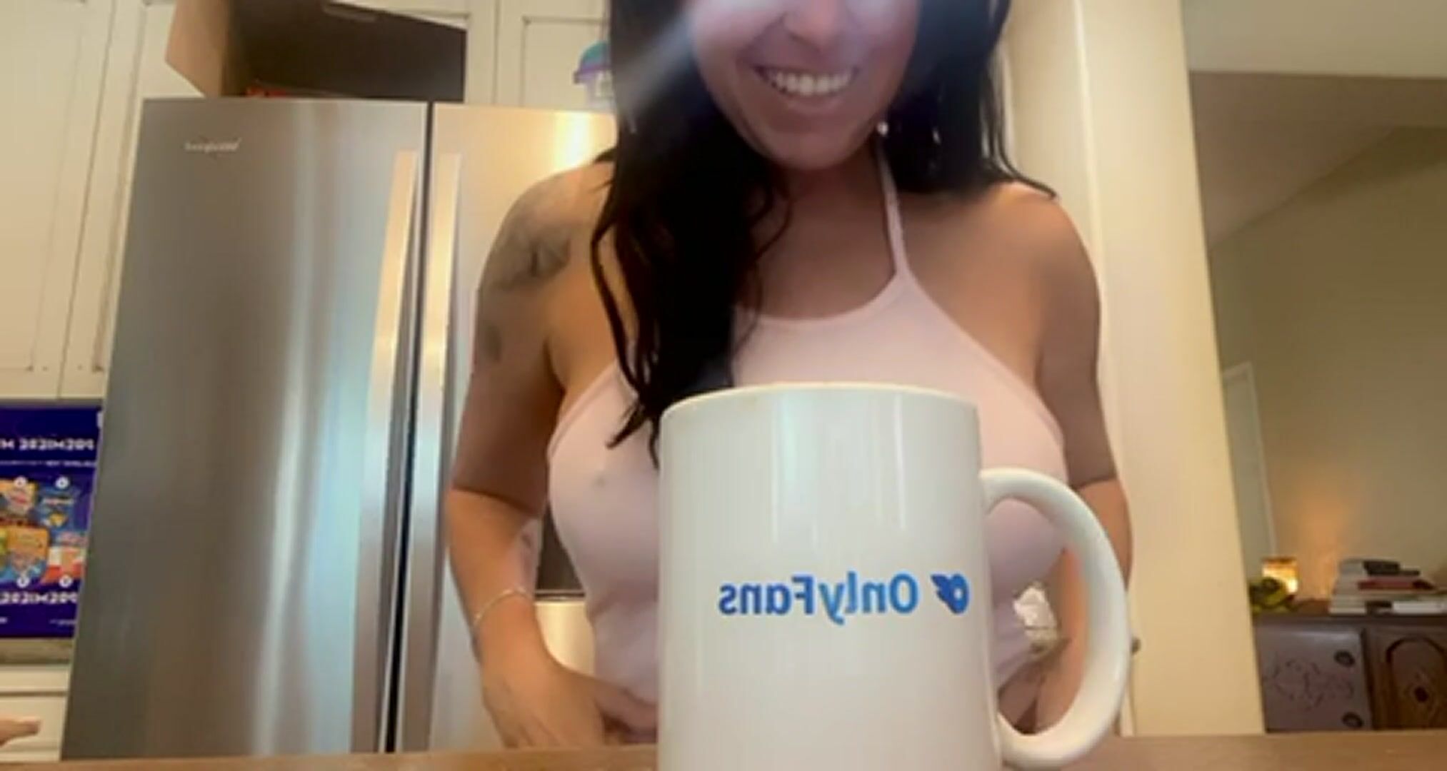 Wednesdays are always better with coffee and my titties dropping …